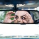 Sleepy driver reactions in rearview