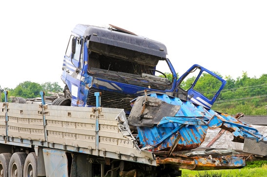 Truck collision